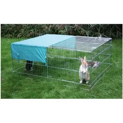 Kerbl Freilaufgehege 144x112x60 cm Gehege für Hasen Kaninchen Auslaufgehege
