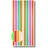 CONACORD Streifenvorhang Türvorhang 90 x 200 cm Bunt