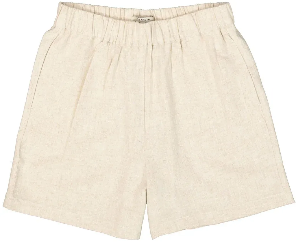 Garcia Leinen-Shorts 7505-beige stone M - Farbe:7505-beige stone$Größe:M