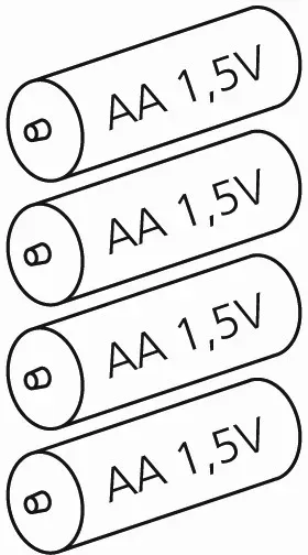 KWC Batterie-Set 4xAA 1.5V, DURACELL PLUS,635581 635581