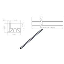 L-Profile Aluminium 2050mm