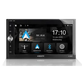 Xzent X-527 2-DIN Moniceiver mit DAB+, Apple CarPlay, Android Auto, Touchscreen, Bluetooth, USB