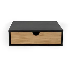 WoodMan Nachtschrank Farsta 40 x 30 x 12 cm Braun/Schwarz