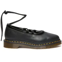 Ballerina DR. MARTENS "Elphie", Damen, Gr. 39, schwarz, Leder, modisch, Schuhe, Ballerina, Plateauschuh mit modischer Schnürung
