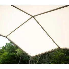ShelterLogic Faltpavillon 3,17 x 3,17 m inkl. 4 Seitenteile Beige/Grau