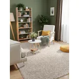 ELLE DECORATION Rocco beige Creme multifarben), B:80cm H:10mm L:150cm, Polypropylen, Teppiche, Teppich, Läufer, waschbar, Wohnzimmer, Esszimmer, Woll-Optik