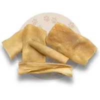 Warnicks Tierfutterservice Rinderkopfhaut 3 x 1000g Goldbraun Kausnack wie Ochsenziemer/Rinderohren