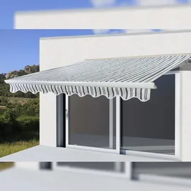 Mendler Kassetten-Markise T124 5 x 3 m grau