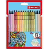 Stabilo Pen 68 sortiert, 18er-Set, Etui (6818-22)