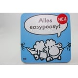 Sheepworld - 45468 - Untersetzer, Schaf, Alles easypeasy!, Kork, 9,5cm x 9,5cm