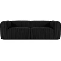 Konsimo Konsimo® 3-Sitzer-Sofa, Schwarz, 246x73x96 cm, Wohnzimmer, Sofas &