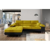 yourhouse24 Ecksofa Armando L-form Schlafsofa Wohnlandschaft Links Rechts Couch Bettkasten