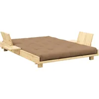 Karup Bett Social Sofa Bed 140 x 200 cm Kiefer lackiert beige