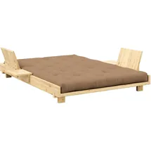 Karup Bett Social Sofa Bed 140 x 200 cm Kiefer lackiert beige