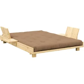Karup Bett Social Sofa Bed 140 x 200 cm Kiefer lackiert beige