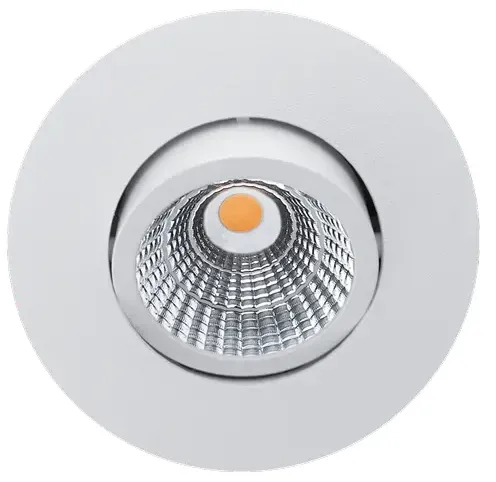 ALED 5703050502009 LED Downlight EVO S Full Spectrum Indoor/Outdoor 6W 540lm 3000K 45° IP54 weiß Ausschnitt 68-83mm schwenkbar 0-30°