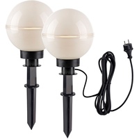 Just light. Außenleuchte Kugel Stecklampe Kugelleuchte Fernbedienung Gartendeko Farbwechsel