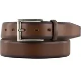 Bugatti Herren Gürtel braun Glattleder, braun, NOS