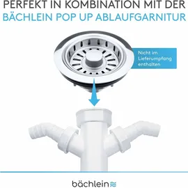 Bächlein flexibler Röhrensiphon für Küchenspüle - Geruchsverschluss mit einfachem Geräteanschluss