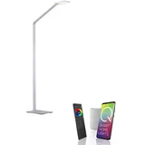 LED Stehlampe SmartHome dimmbar verstellbar moderne Leselampe Works with Alexa