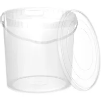FixedByU | Eimer mit Deckel 10 Liter in Transparent