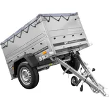 Neu Anhänger GARDEN TRAILER 150 KIPP mit zusätzlichen Bordwänden, Stützrad und Flachplane