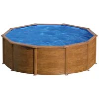 Gre Pool Sicilia Rund mit Holzoptik Ø 350 cm