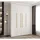 abiks möbel Drehtürenschrank COMO 170 x 245,5 x 40 cm Weiß/Gold