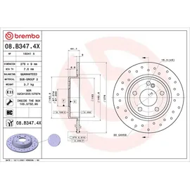 Brembo Bremsscheibe 08.B347.4X