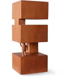 HKliving - Objects Holz-Skulptur; Empowered / braun