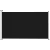 Festnight Ausziehbare Seitenmarkise Sichtschutz Garten Sichtschutzzaun Balkon Seitenmarkise Ohne Bohren Balkonfächer Bistro Markise Sonnenschutz Terrasse 180x300 cm Schwarz für Balkon Ohne Bohren