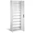 C+P Magazinschrank mit 9 Böden zur Aufnahme von Sichtlagerkästen, H1980xB700xT300mm Front Lichtgrau Korpus Lichtgrau