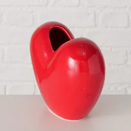 Boltze Vase HEART - rot - orange