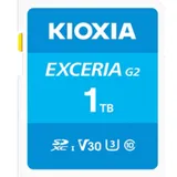 KIOXIA Exceria G2 SD Card 1TB (1000 GB, microSDXC, UHS-I), Speicherkarte, Blau