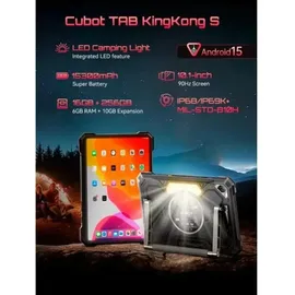 Cubot Tab KingKong S 4G 10,1" 16 GB RAM 256 GB Schwarz