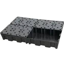 CEMO PE-Auffangwanne 120 HD mit PE-Rost
