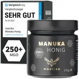 Manuka Honig 250 MGO + 250g im Glas lichtundurchlässig, kein Plastik  laborg...