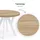 dekori.interiors Runder Ausziehbarer Tisch Ø 100/150 cm Eiche Sonoma/Weiß