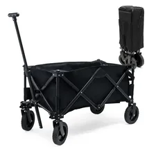 Wiltec Bollerwagen faltbar schwarz