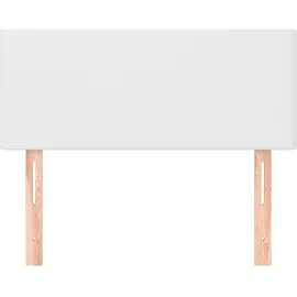 vidaXL Kopfteil Weiß 100x5x78/88 cm Kunstleder