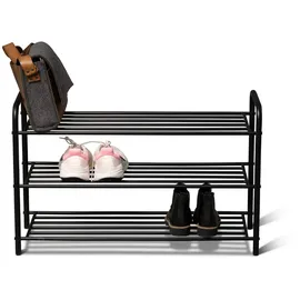 M2 Kollektion Xora Schuhregal 80x51x30 cm Schwarz