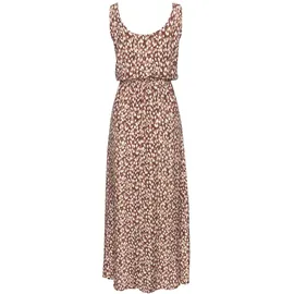 VIVANCE Maxikleid Druckkleid Braun/Creme 40
