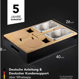 newhabitat Couchbutler Couchbar Snackbox Personalisierbar inkl. Geschenkbox