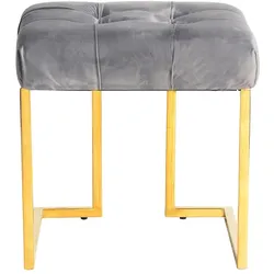 Kayoom Hocker Zinnia 100 Grau