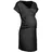 LASCANA Damen Umstandsnachthemd schwarz mit weißen Punkten Gr.36/38