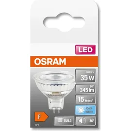Osram LED Reflektorlampe Mr16 GU5.3, 345 lm, 15000 h, Kaltweiße