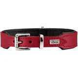 Hunter Basic Halsband rot/schwarz 35-39,5 cm