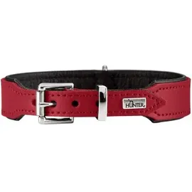 Hunter Basic Halsband rot/schwarz 35-39,5 cm