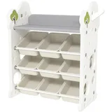 aiyaplay Kinderregal Aiyaplay 77 x 42 x 94 cm Kunststoff weiß