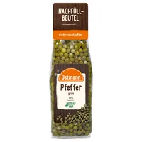 Ostmann Gewürze - Grüner Pfeffer ganz | Ungemahlener Pfeffer, ideal für Marinaden und Saucen | Zum Nachfüllen der Streudose | 40 g im Beutel